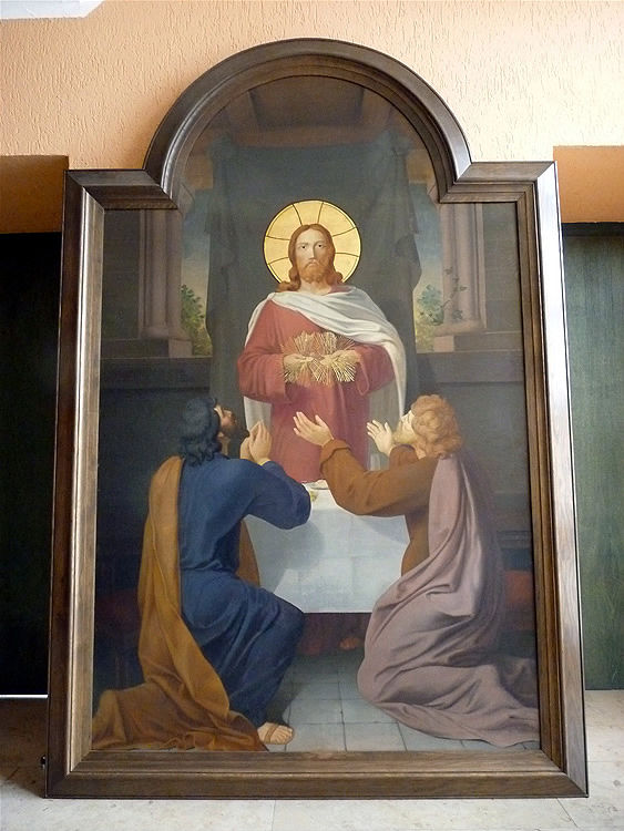 20. Tafelbild rechts von der Orgel: Die „Emmausjünger“